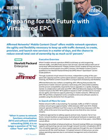 Affirmed, Intel, and HPE Solution Brief